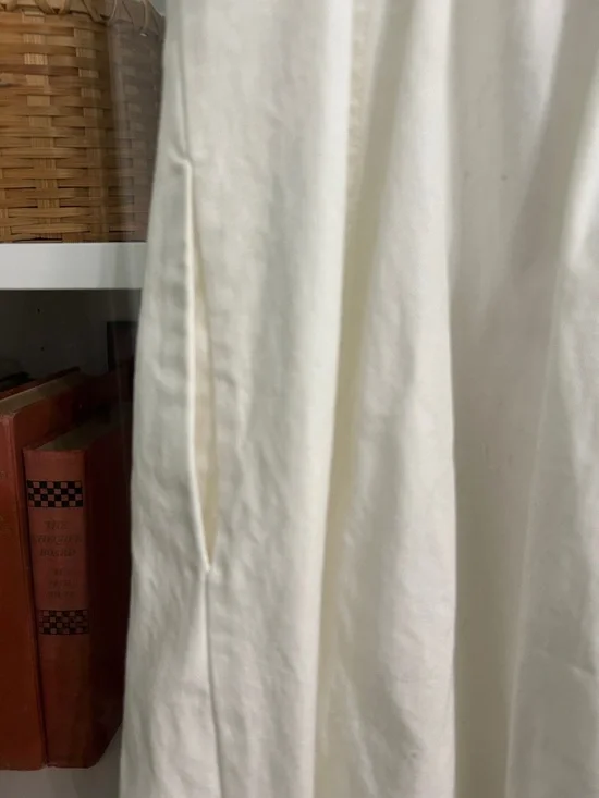 Free People White denim Button-Front Maxi Dress - Picture 6 of 8